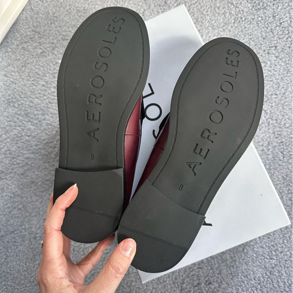 Vegan Burgundy Loafers - Picture 3 of 7